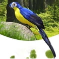 thumbnail image 4 of 2 Piezas de Figuras de Loros Artificiales, Accesorios de Fotografía, Arte Artesanal, Adornos Colgantes, Estatua de Pájaros con Plumas Falsas para Pais, 4 of 9