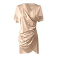 thumbnail image 4 of Afdoent Women's Dresses Elegant V Neck Mesh Sequin Bodycon Dress For Sleeveless Party Evening Gown Travel Outfits, 4 of 4