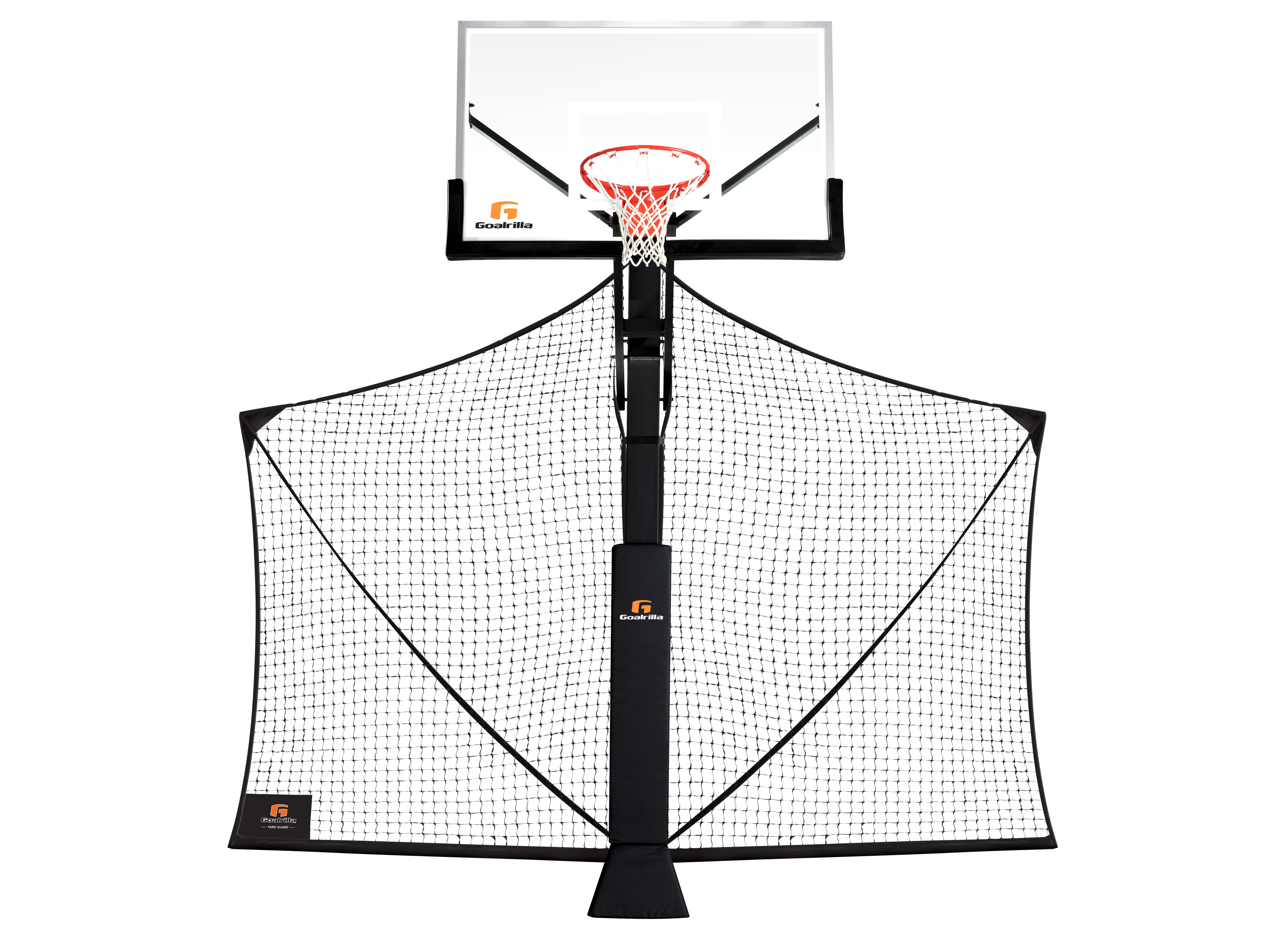 Basketball Yard Guard Defensive Net System Rebounder+Foldable Net&Arms into Pole 