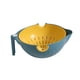 thumbnail image 2 of Cesta para lavar verduras, colador de alimentos, 2 capas, ahorro de espacio, limpieza de frutas, lavabo, colador, cuenco para frutas, arroz y verduras azul, 2 of 9