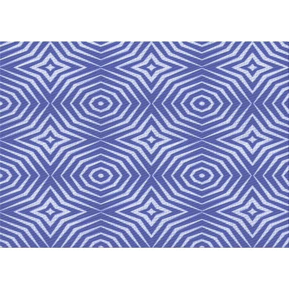 Ahgly Company Indoor Rectangle Patterned Jeans Blue Area Rugs, 3' x 5'