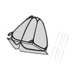 thumbnail image 1 of Cubierta protectora de plantas,Cubierta para plantas de jardín para jardineras y hortalizas,Carpa de malla fina para plantas,protección de plantas,Protección de plantas para, 1 of 8