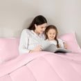 thumbnail image 4 of Feelyou Retro Pink Damask Twin Bedding Sets 7pcs, Boho Flower Women Bedding Comforter Set, 4 of 8