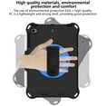 thumbnail image 3 of iPad mini Case with Shoulder Strap For Kids, Dteck 360 Rotating Kickstand Hand Strap Heavy Duty Shockproof Case Silicone Protective Cover for iPad mini 1 2 3 4 5 7.9 inch, Black+Blue, 3 of 6