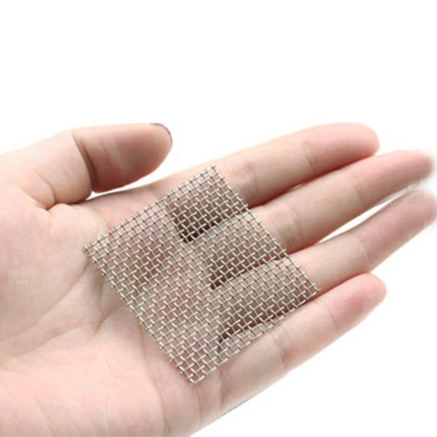Stainless Steel Woven Wire Mesh Rodent Proof 8*8cm Metal Mesh Sheet 1mm  Hole 
