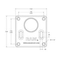 thumbnail image 5 of RAM Double Swing Arm with 4" Male and No Female Tele-Pole RAM-VP-SW1-4-2461 - Mounting kit (double swing arm) - mounting interface: 75 x 75 mm, 5 of 5
