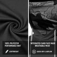 thumbnail image 6 of 3 Pack Men's UPF 50+ Sun Protection Hoodie, Long Sleeve Moisture Wicking Fishing Shirt with Face Mask, 6 of 9