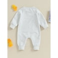 thumbnail image 4 of Wassery Baby Boys Girls Fall One Piece Jumpsuits Newborn Boys Girls Long Sleeve Romper Pants Infant Boys Girls Spring Bodysuit Clothes 0-18M, 4 of 9