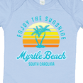 thumbnail image 4 of Inktastic Summer Enjoy the Sunshine Myrtle Beach South Carolina Blue Boys or Girls Baby Bodysuit, 4 of 5