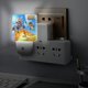thumbnail image 5 of Arena de Batalla del Zoológico Luz nocturna LED con sensor de anochecer a amanecer para dormitorio, baño, pasillo, escaleras - Lámpara LED nocturna de enchufe, 0.5W - 1 pieza, 5 of 6