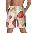 thumbnail image 3 of Kdxio Strawberries Print Men'S Swim Trunks With Compression Liner 7 Inch Inseam Quick Dry Swim Shorts, 3 of 7