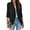 Black, variant on Luxtrada Women Open Front Cardigan Solid 3/4 Sleeve Loose Collar Draped Ruffles Cardigan (Black,M)