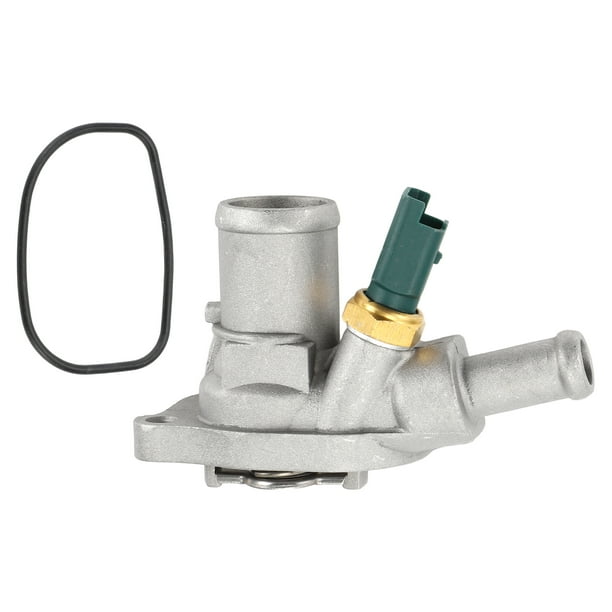 Termostato Interno Único para Fiat PUNTO EVO Conjunto de Carcasa de Termostato de Refrigerante del Motor Duradero No.55202176 Aleación de Aluminio 1 Pc