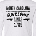 thumbnail image 4 of Inktastic North Carolina Awesome Since 1789 Long Sleeve Youth T-Shirt, 4 of 5