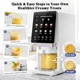 thumbnail image 5 of 11-in-1 Electric Ice Cream Maker with 8 programs, mixes and churns ingredients, 3 pints frozen dessert grade, includes recipe and 3 20-ounce cups. (White), 5 of 8