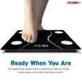 thumbnail image 3 of Digital Scale Precision Bathroom Scale Display Step-On Technology Body Weight (01 B Black), 3 of 12