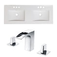 thumbnail image 1 of American Imaginations 23.75-in. W 3H8-in. Ceramic Top Set In White Color - Overflow Drain Incl. AI-15928, 1 of 1