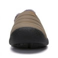 thumbnail image 7 of Men's Women's Winter Cotton Slippers Plush Lined Slip on Waterproof Warm Anti-Skid Outdoor Winter Slippers, 7 of 7