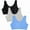Cornflowerblue/Grey/Black, variant on Women's Cotton Tank Bra - Ultimate Comfort & Breathable Fit, Size: 34-50