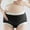 Black, variant on Women's Over The Bump Maternity Panties Soft Cotton Ribbed Color Block Breathable Pregnancy Underwear Casual Cozy Underwear