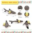 thumbnail image 3 of DolliBu Super Soft Blacktip Reef Shark with Yellow Easter Egg Plush - Perfect Shark Stuffed Animals for Easter Basket, Cute Easter Egg Stuffed Animal Spring Toys for Girls, Boys, and Babies - 16 Inch, 3 of 6