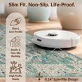thumbnail image 6 of Design&I 4'x6' Washable Area Rug Cream Vintage Faded Scroll Motifs Border Pile Beige for Home Office, Under Desk, Snag-Free Skid-Resistant Medium, 6 of 7