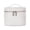 White, variant on Travel Makeup Bag for Women, PU Leather Cosmetic Train Case with Removable Divider, Portable Hand‑held Toiletry Organizer Bag, Double Zipper Make‑up Storage Case for Vacation, Business Trip, Daily