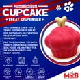 thumbnail image 3 of Dispensador de golosinas y juguete masticable para perros SodaPup MuttsKickButt Cupcake, 3 of 9