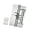 Color steel silver, variant on 3 In 1 Adjustable Auto Closing Spring Hinge Strong Stainless Steel with Quiet Mechanism Easy to Use for Cabinet Door