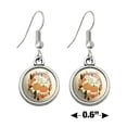 thumbnail image 4 of Give Thanks with Pumpkins Thanksgiving Novelty Dangling Drop Charm Earrings, 4 of 5