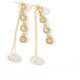 thumbnail image 1 of Guardurnaity Pendientes de aro elegantes de plata y oro S925 para mujer, aretes largos con borlas a la moda, duraderos Ropa, zapatos y accesorios Miscelánea, 1 of 6