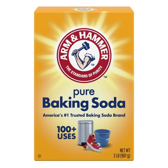 ARM & HAMMER Pure Baking Soda, For Baking, Cleaning & Deodorizing, 2 lb Box
