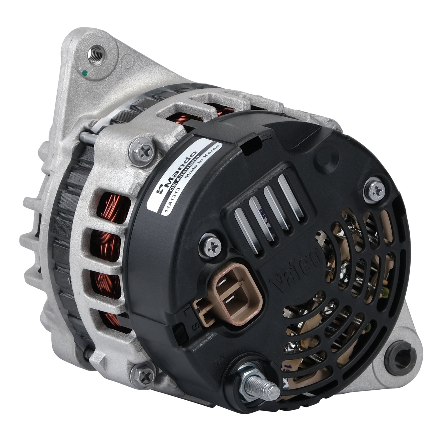 Mando Alternator 11A1313 Fits select: 2001-2006 HYUNDAI ELANTRA, 2008-2009 HYUNDAI ACCENT
