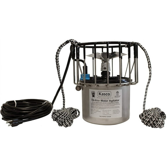 Kasco Marine Deicer  HP Lake & Pond De-icer 120V (100Ft Power Cord) Water Deicer for Ponds, Lakes & Dock Bubbler