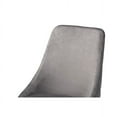 thumbnail image 5 of Baxton Studio Giada Contemporary Glam and Luxe Grey Velvet Fabric and Dark Brown Finished Wood 2-Piece Dining Chair Set, 5 of 7