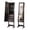 Rustic Brown, variant on LIVIZA Mirrored Standing Jewelry Armoire Cabinet with Hooks & Storage Shelves, Full-Length Mirror Jewelry Organizer,Pink