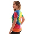 thumbnail image 2 of Just Love Loop Terry Tie Dye T-shirt for Women (Tie Dye Bright Swirl, 1X), 2 of 3