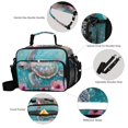 thumbnail image 4 of ALAZA Turtle Lily Flower Lunch Box Insulated Cooler Bag Reusable Tote Bags Shoulder Strap, 4 of 7