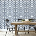thumbnail image 4 of S4sassy Self-Stick Decorative Wallpaper, Geometric Cube Print Wall Paper, Waterproof Contact Paper, Blue, 25"x120"inch Removable Renter Friendly Wall Covering For Bedroom, Dining room, 4 of 8