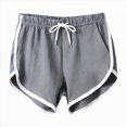 thumbnail image 2 of KPOPLK Athletic Shorts for Women S-3XL Summer High Waisted Workout Shorts Dolphin Running Shorts Tennis with Zip Pocket Size XXXL,Grey, 2 of 6