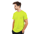 thumbnail image 3 of Gildan High Visibility Short Sleeve Safety Shirt | Hi-Vis Sustainable Construction Workwear, Safety Green Tee, 5.3 oz. 50/50 Cotton/Polyester, Size- 3XL, 3 of 5