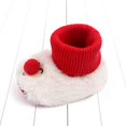 thumbnail image 4 of URMAGIC Baby Boy Girl Indoor Faux Booties Toddler Cartoon Winter Shoes Infant Fleece Slippers, 4 of 5