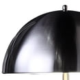 thumbnail image 2 of Aria 21 Inch Table Lamp - Round - Dome Shade - Dark Silver - White Faux Leather, 2 of 5