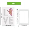 thumbnail image 3 of Love and Butterfly Rhinestone Iron on Hotfix Transfer Decal Bling Rhinestone Sticker Heat Transfer Patch Clothing Repair Applique for T-Shirt Clothing Pants Bags, 3 of 7