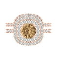 thumbnail image 2 of 1.8 ct Brilliant Round Cut Champagne 14K Rose Gold Halo Solitaire with Accents Engagement Bridal Wedding Ring Band Set size 6.5, 2 of 7