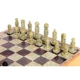 thumbnail image 5 of StonKraft - 14" x 14" - Stone Inlaid Wooden Chess Game Board Set + Hand-crafted Stone Chess Pieces - 3" Inches King Height, 5 of 6
