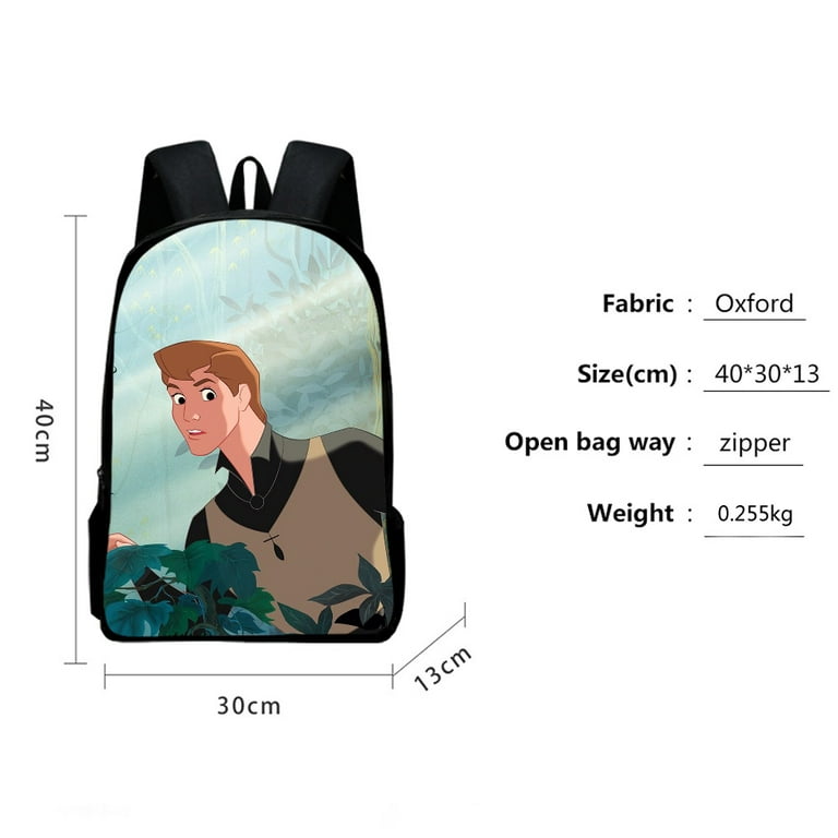 Sleeping Beauty Book Bag Serviceable Classics Cute Pattern Elementary  School Backpack with Pen Bag 3Pcs for College Boys Girls for School, Sports  and Travel 