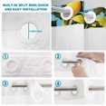 thumbnail image 3 of No Hook Shower Curtain with Built-in Rings - Tropical Ocean Lemon Washable Waterproof Fabric Bathroom Curtains for Hotel,Rentals, Stall 48 X 72 Inch , Home Sweet Home, 3 of 9