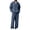 Blue, variant on Mens Sweatsuits 2 Piece Set Waffle Knitted Sweatshirts and Wide-Leg Pants Set Casual Big and Tall Baggy Jumpsuit