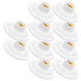 thumbnail image 1 of E27 White Plastic Lamp Socket Holder for Home Use Easy Installation Ideal for Chandeliers and Table Lamps 10pcs, 1 of 5